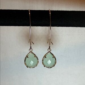 Kendra Scott Mint Teardrop Drop Earrings